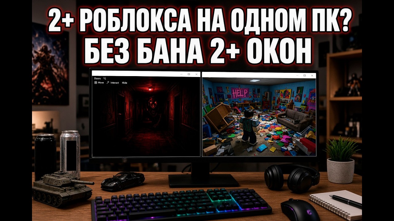 КАК ЗАПУСТИТЬ 10 ОКОН РОБЛОКС НА 1 ПК!  БЕЗ БАНОВ 2026