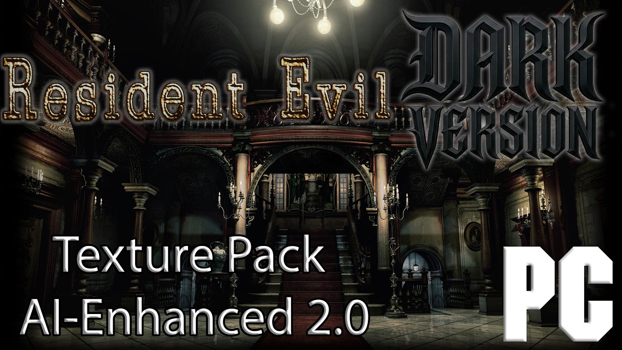 Resident Evil Texture Pack AI-Enhanced 2.0 Dark version