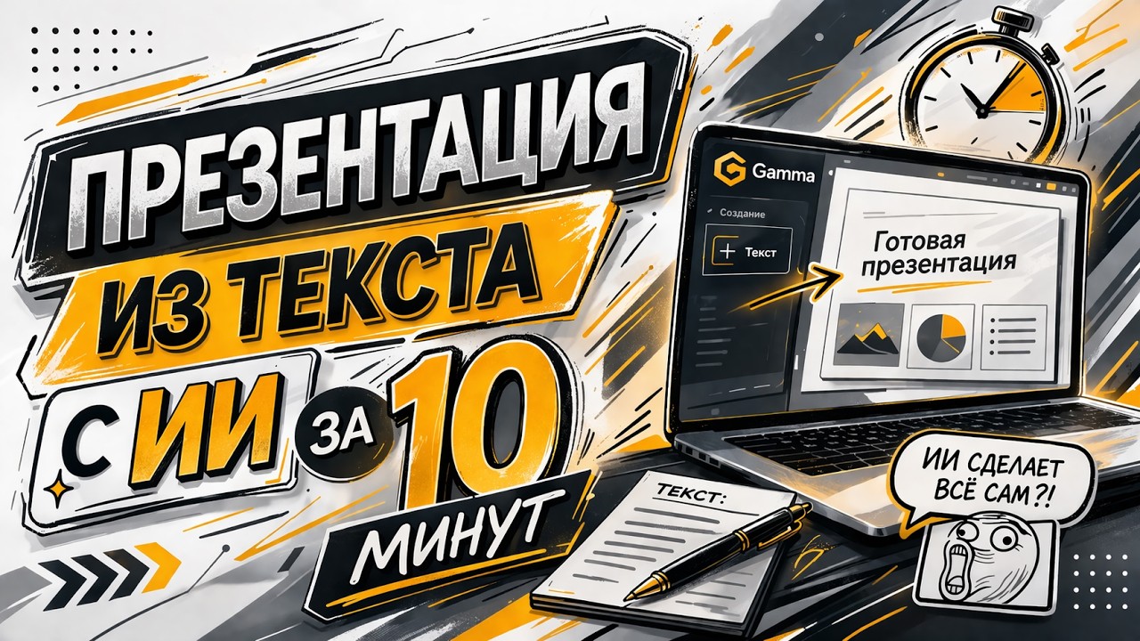 Как сделать презентацию за 10 минут из текста в Gamma  Быстрый способ с ИИ ии ai shorts