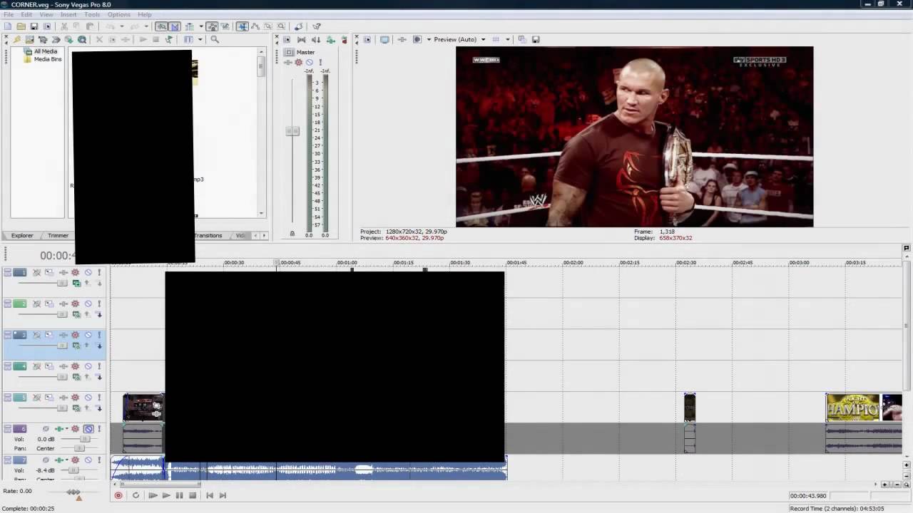 Как правильно Рендерить видео WWE Sony Vegas