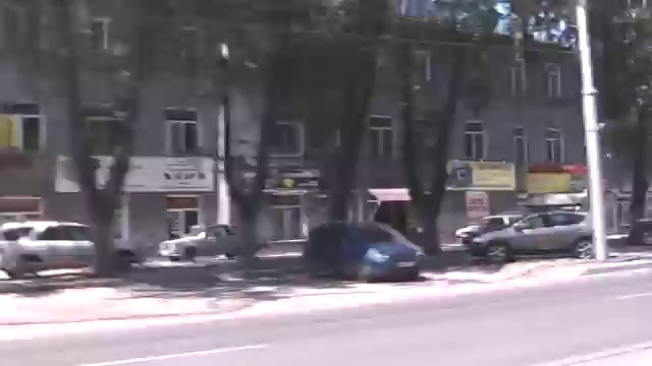 Футаж Новосибирск из окна авто Улицы 000508