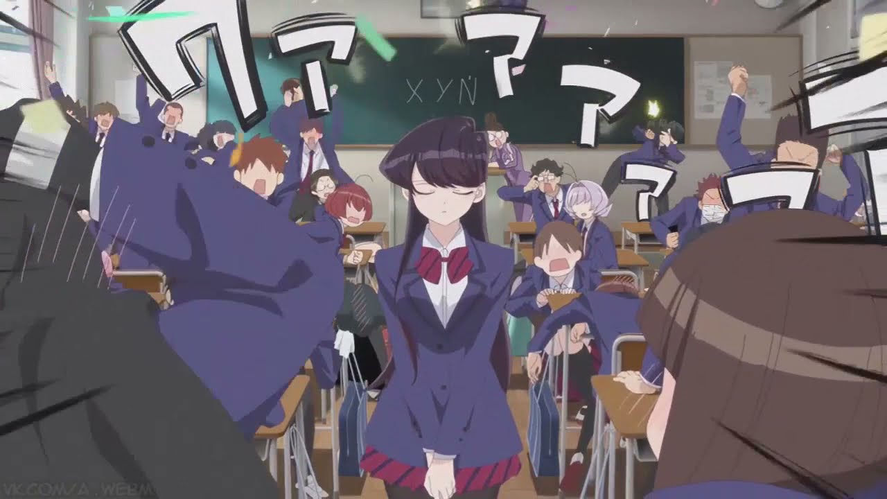У Коми проблемы с общением / Komi-san Wa, Comyushou Desu Аниме прикол !!!