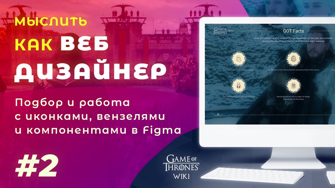 2. Мыслить как веб дизайнер  Иконки монограммы  подбор и адаптация стили и компоненты в Figma