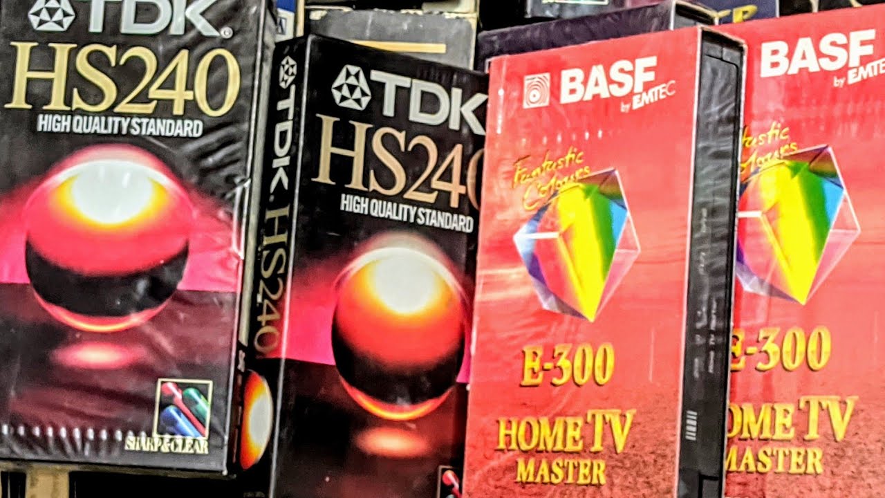 Распаковка МНОГО VHS кассет  HI-FI видак. ПЕРВАЯ часть.