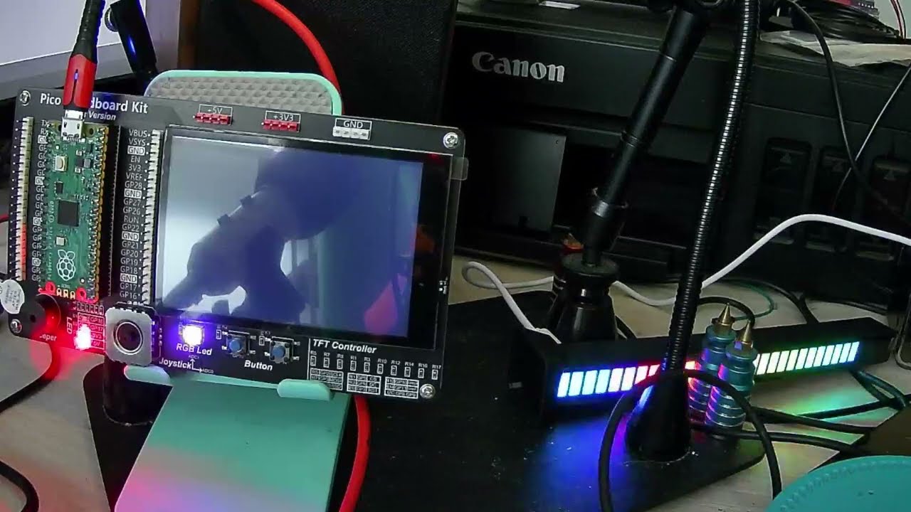  Управление RGB светодиодом с кнопками и звуком на Raspberry Pi Pico! 