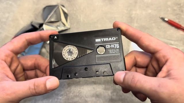 Распаковка и запись великолепной кассеты типа металл от Taiyo Yuden TRIAD CD-IV 76 1988 US
