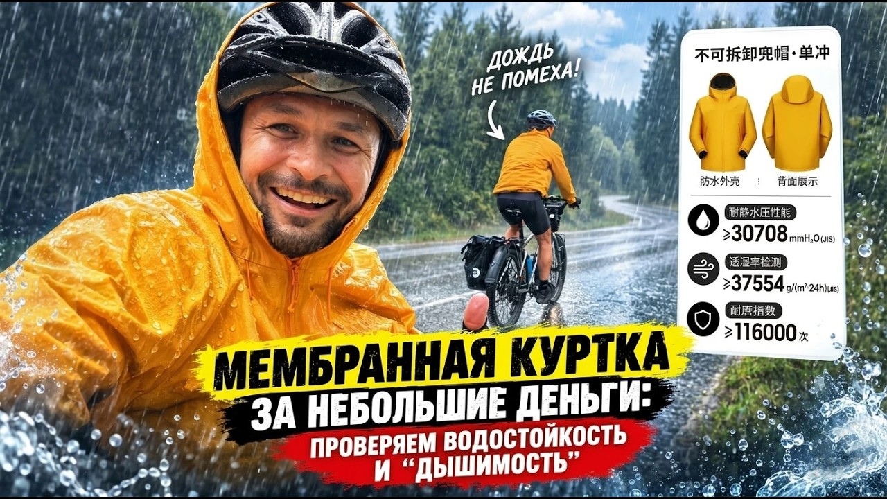 Обзор куртки Golden Camel с Алиэкспресс. Проверяю: дышимость и водонепроницаемость.