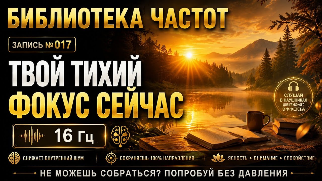  Запись 017 16 Гц  Как вернуть концентрацию без давления на себя 
