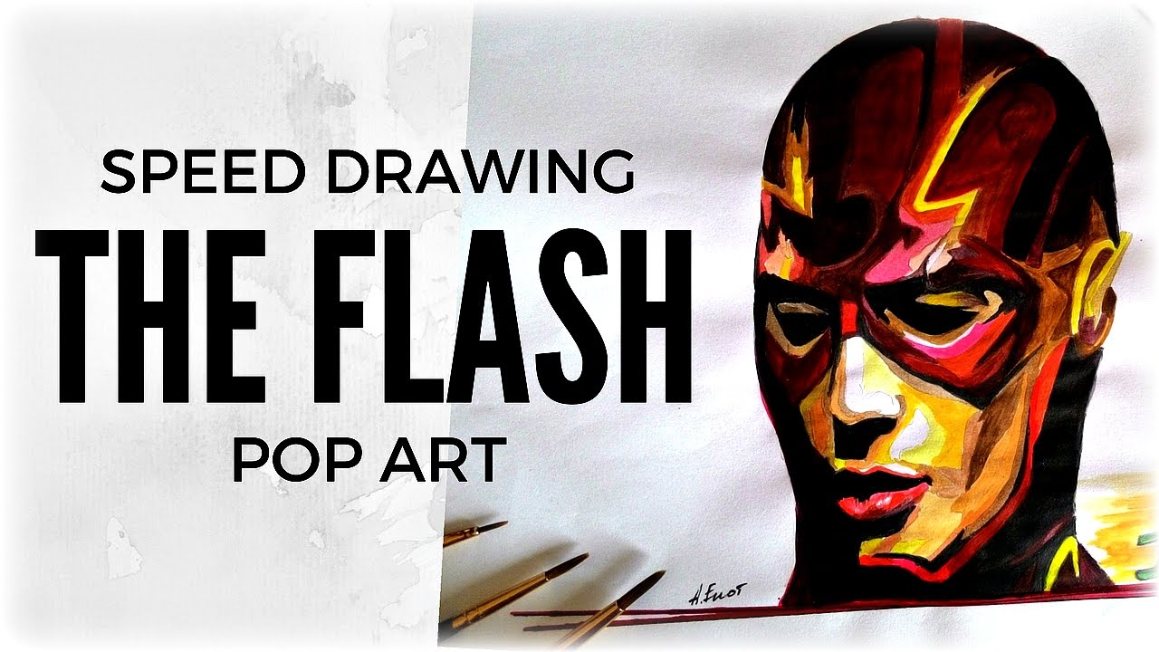 Speed Drawing: The Flash Pop Art