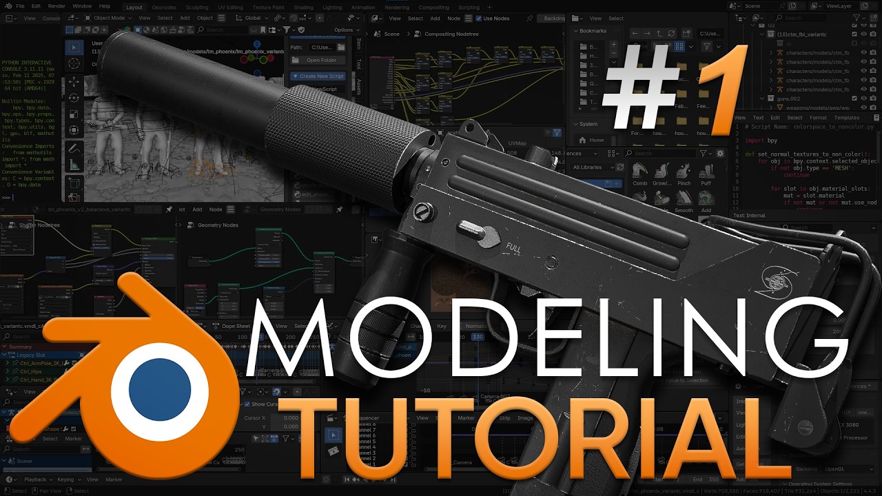 HardSurface Modeling #1 | Создание блокинга модели