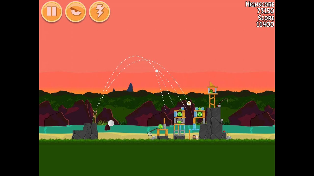 Angry Birds - Surf and Turf - level 16