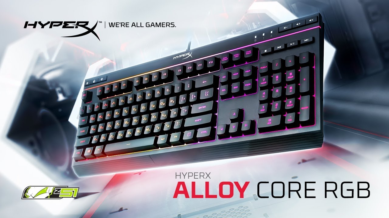 Обзор мембранной игровой клавиатуры HyperX Alloy Core RGB