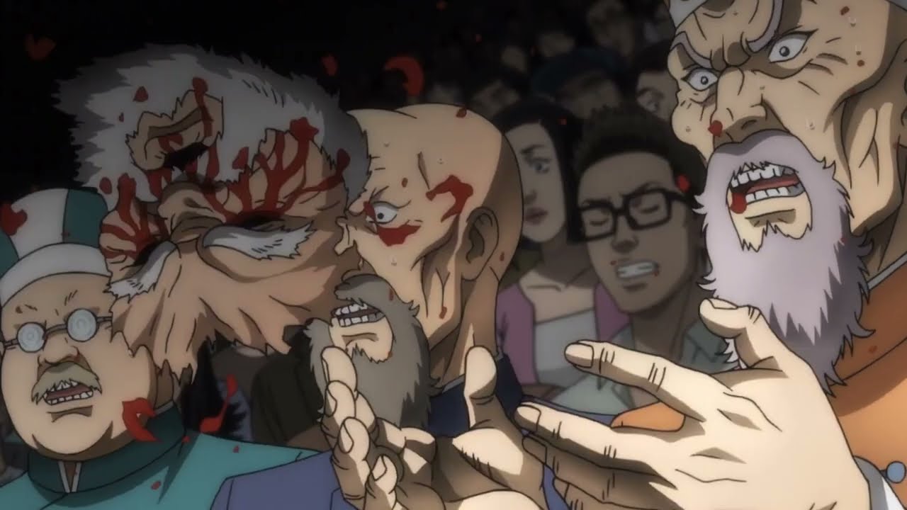 Юдзиро разбил всю черепицу и оторвал лицо Рю  Hanma Baki EDIT  Hanma Yujiro