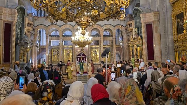 Праздничная Литургия - Воздвижение Креста Господня Иерусалим