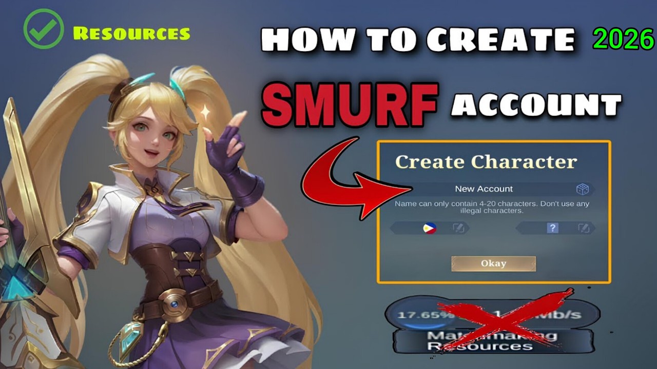 How to Create New Account in ML 2026  How to Create SmurfSecond Account in ML Latest