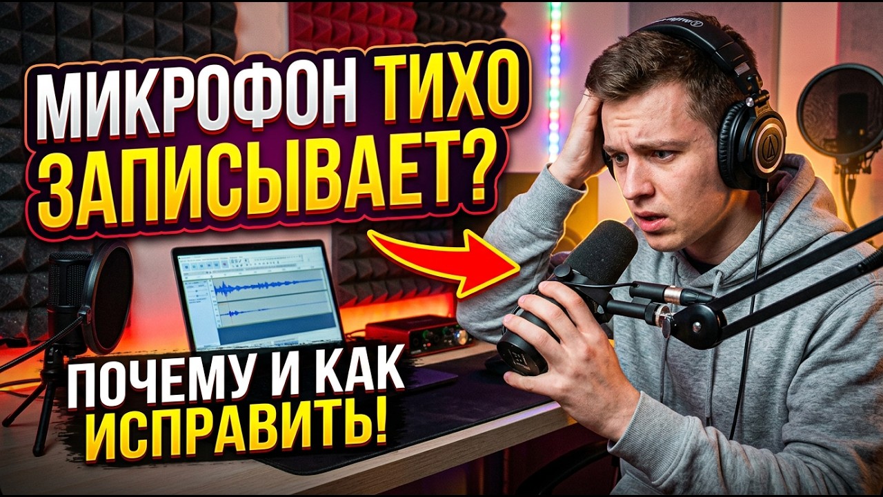 Что делать если микрофон тихо записывает