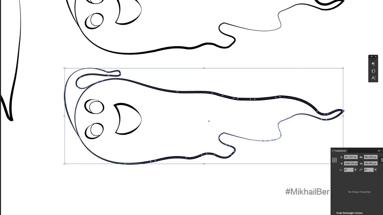 Рисование призрака в векторе / Drawing Ghost In The Vector