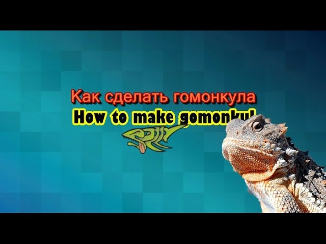 Как сделать гомонкула