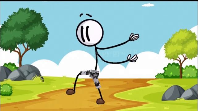 Стикмен против комара! Или штаны из березовой коры! Stickman against the mosquito!