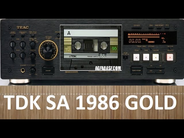 Аудиокассета TDK SA 1986. Золото! audiocassette tdk
