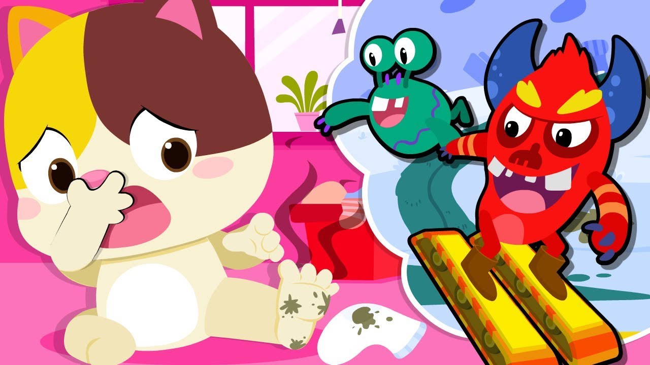 Bad Germs on Socks  The Socks Song  Nursery Rhymes  Kids Songs  Baby Cartoon  BabyBus