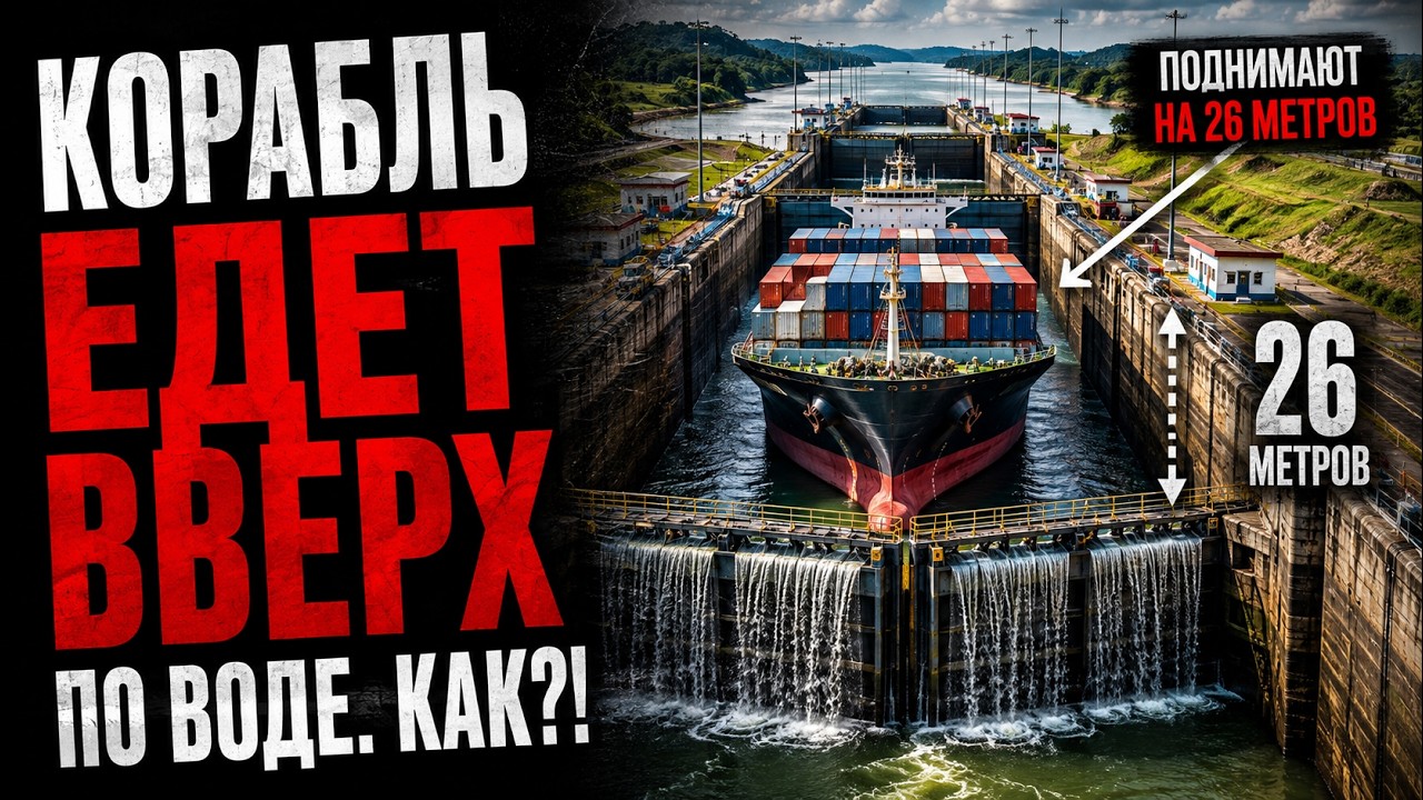 Как Корабли Поднимаются Через Горы? Секрет Панамского Канала
