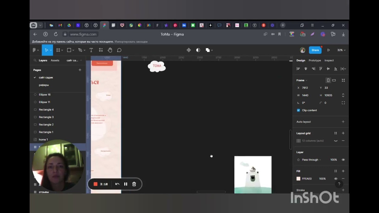 презентация проекта сайта для ТоМа