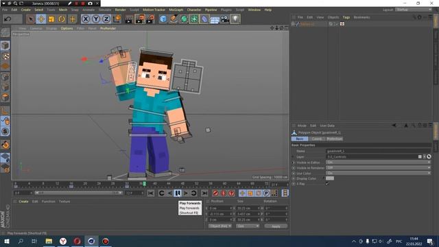 Я научу тебя майнкрафт анимации! Для новичков с нуля  Cinema 4D