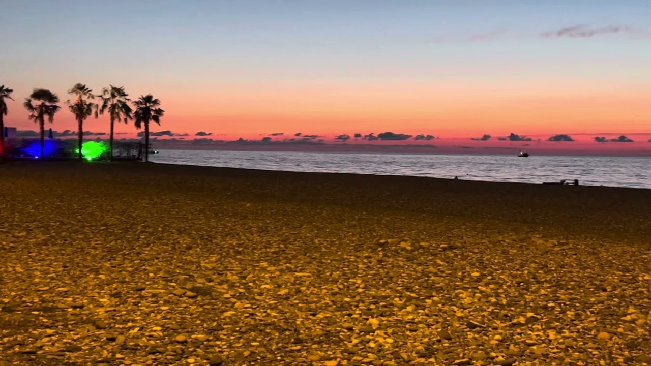 One of the beautiful place in Batumi Красивое закат в Батуми Video by Evgeni Grigoryan August 2023