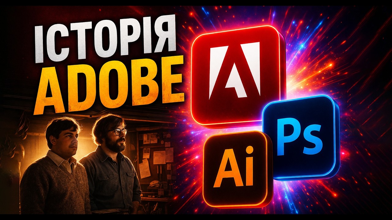 Історія Adobe: як вони створили Photoshop і підкорили світ adobe photoshop illustrator design