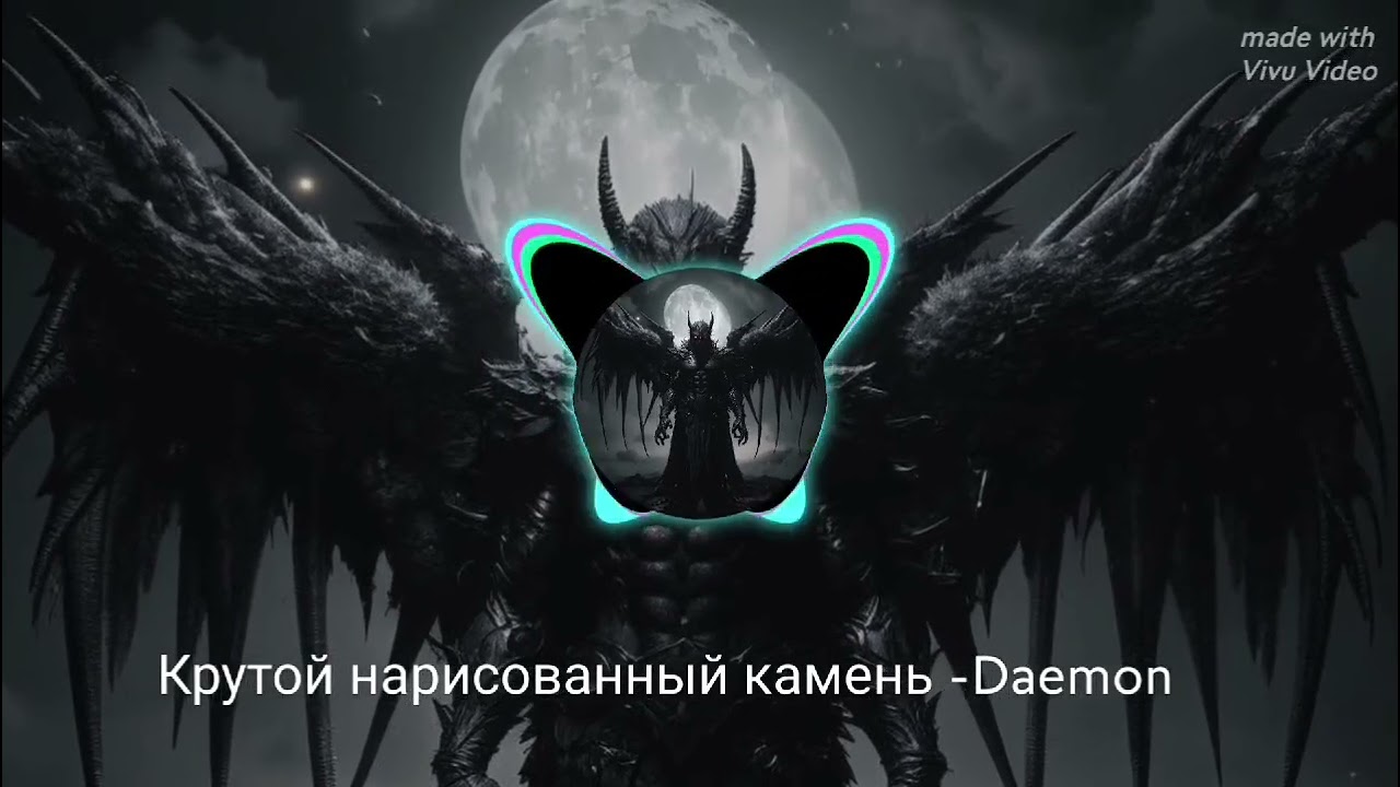 Крутой нарисованный камень -Daemon