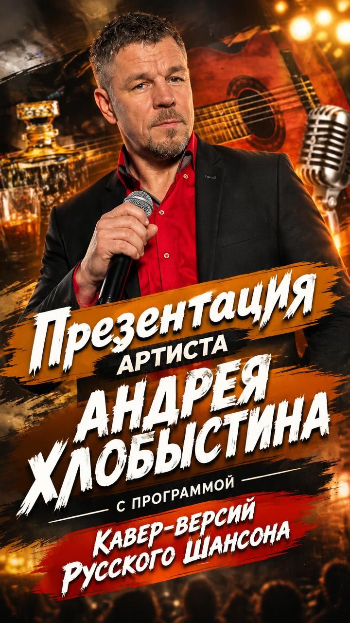 Презентация артиста Андрея Хлобыстина с программой  Кавер_версии Русского Шансона