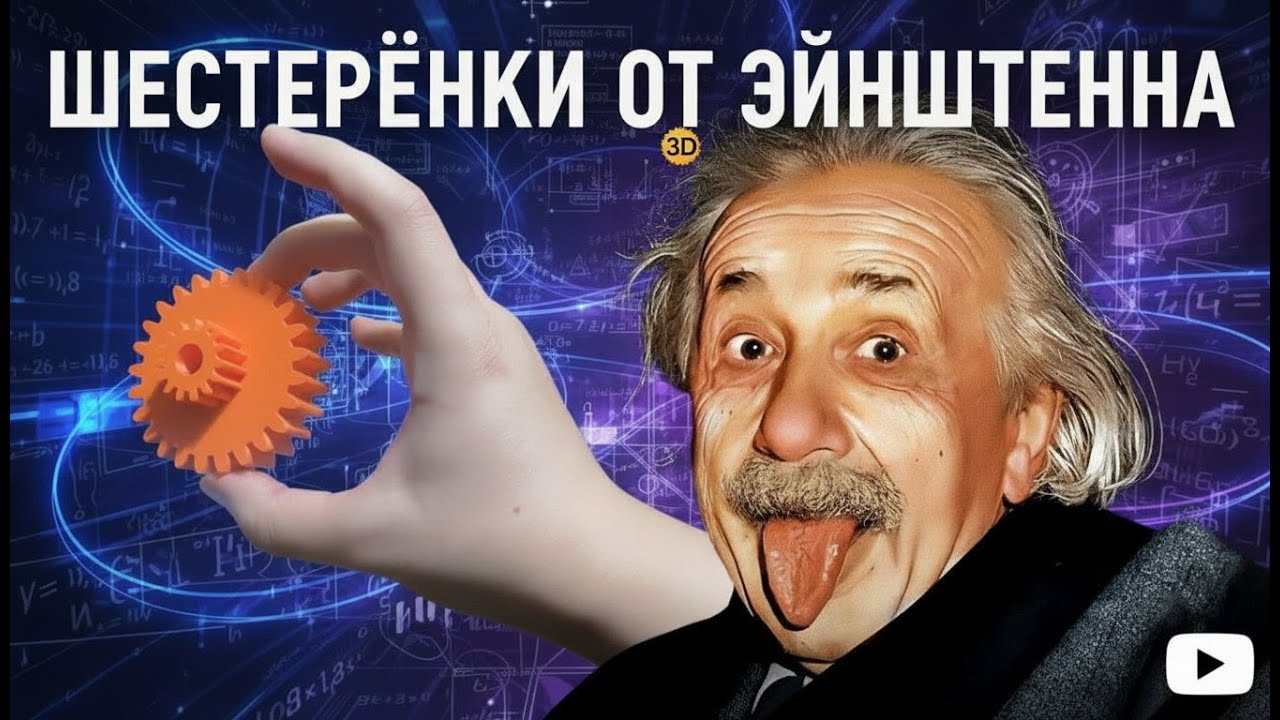 Моделирование шестерёнки от Эйнштейна 3D