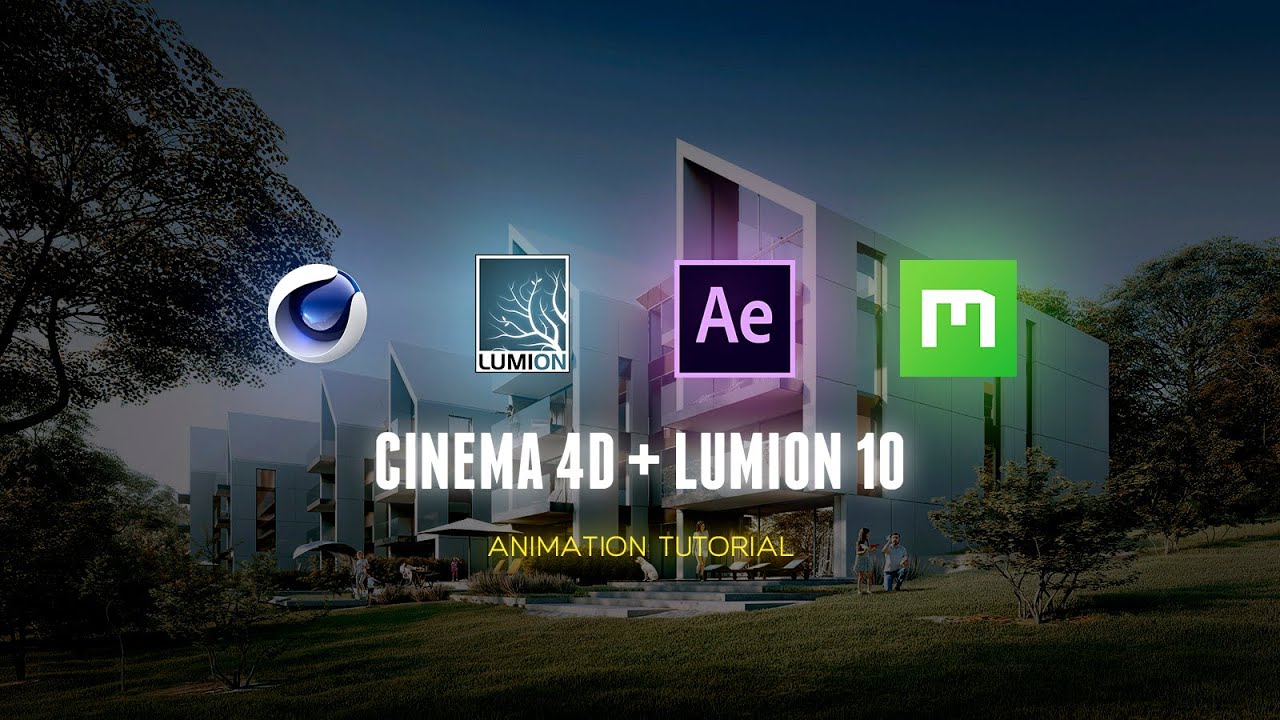 Cinema 4d + Lumion Animation Tutorial. Создаем анимированную сцену в Lumion.