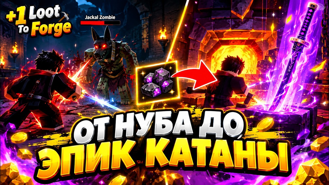 1 Loot To Forge  От нуба до Эпик Катаны  Фарм стадии 7 и Ковка  DaniFlare