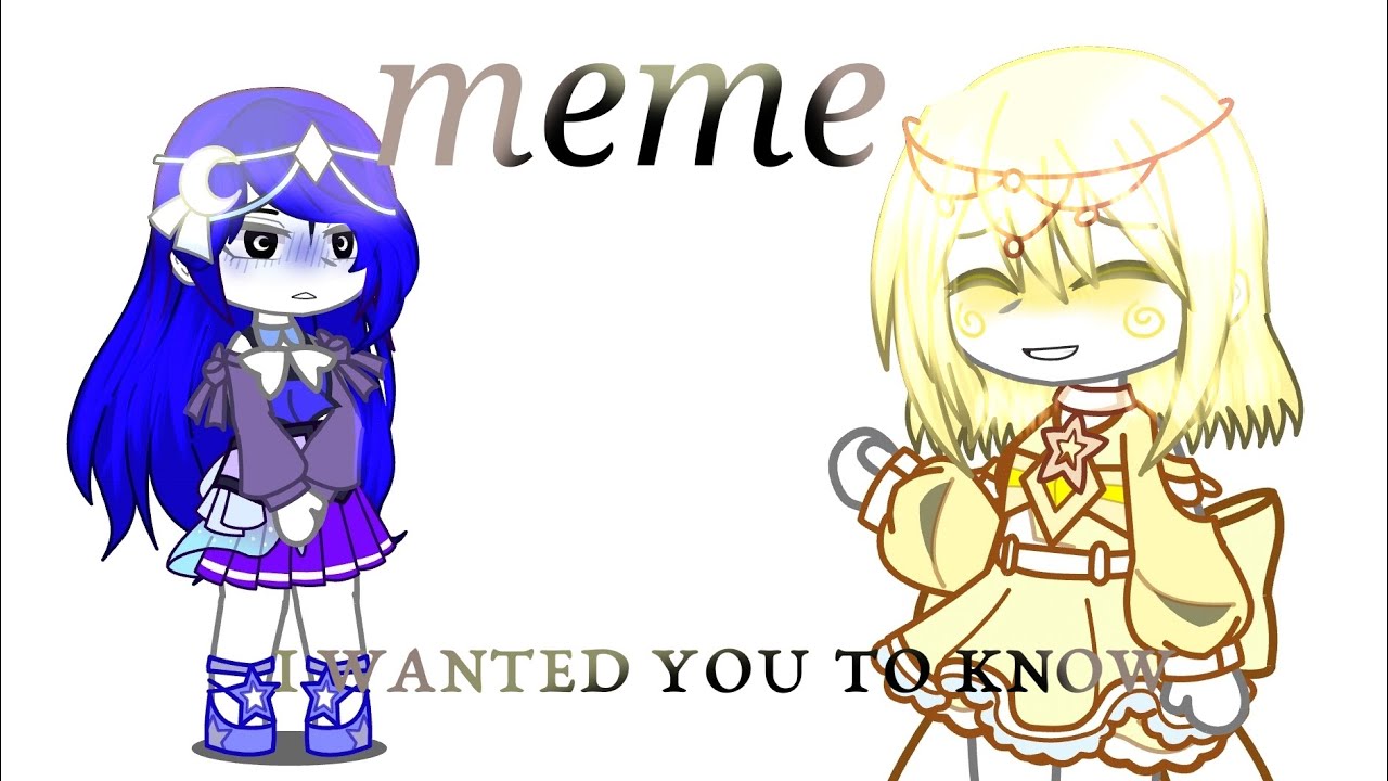 MEME |i Wanted You To Know| [мои персонажи, не канон шип]