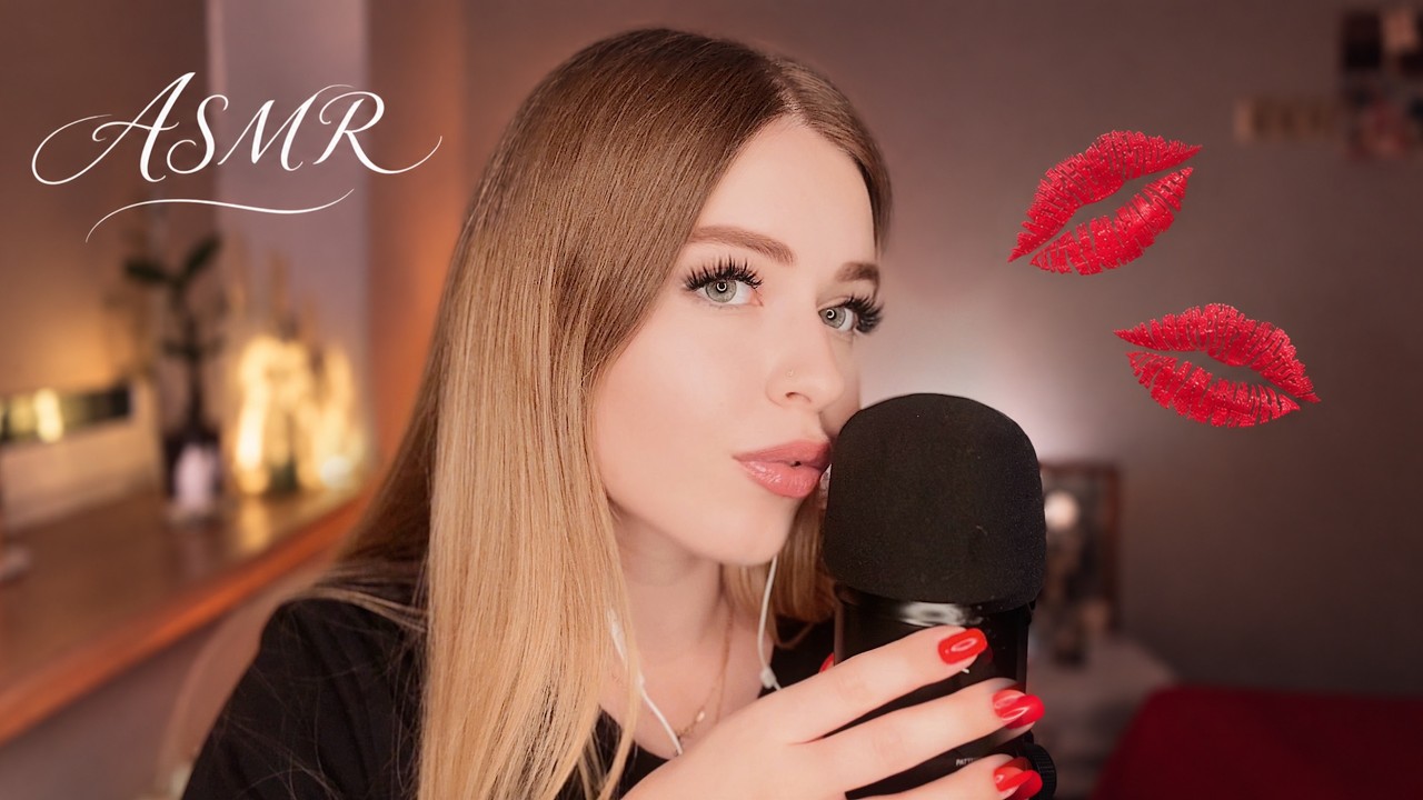 АСМР  ЗВУКИ РТА От Которых ПОБЕГУТ МУРАШКИ ПОЦЕЛУИ и МЕДОВАЯ Ложечка mouth sounds kiss