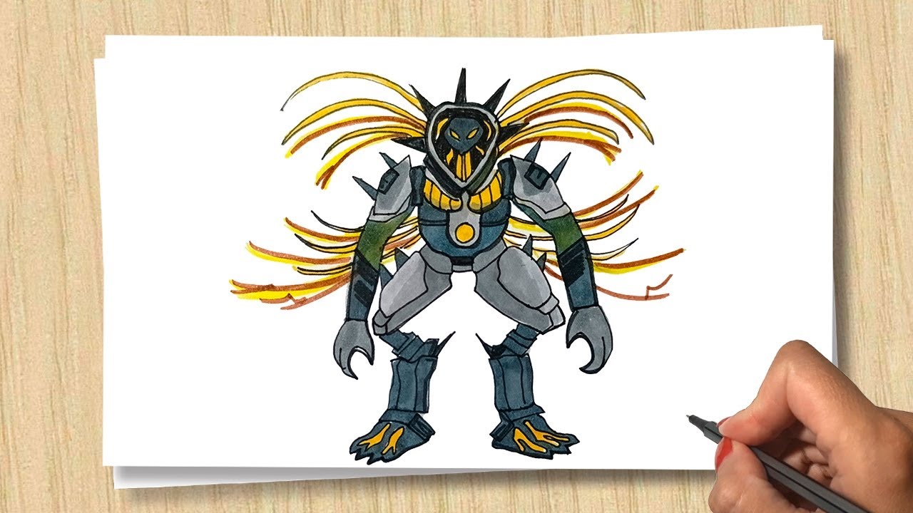 Рисуем Оранжевый Триадан Три-Титан Скибидитуалет  How to draw TITAN Skibidi Toilet