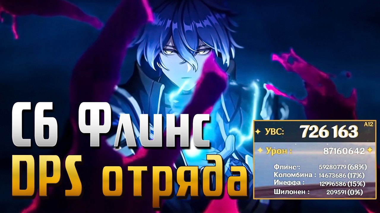 Genshin Impact| ДПС премиум отряда С6 Флинса| DPS С6 Flins Premium Team