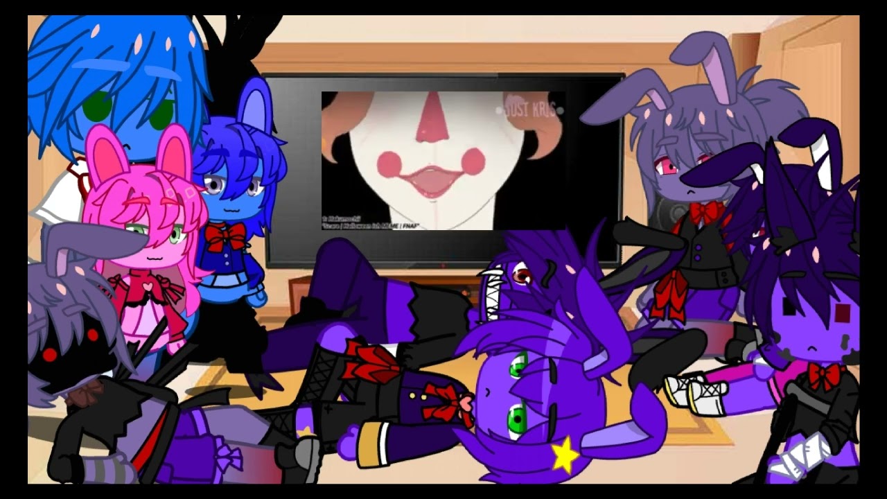 Реакция FNaFaВиды Бонни..Тумбочка.. 