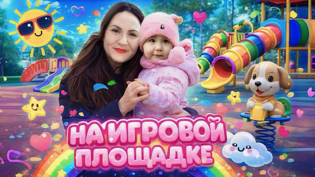 Игры песни радость! Мама и я на детской площадке! игратьвигры детство видео для детей