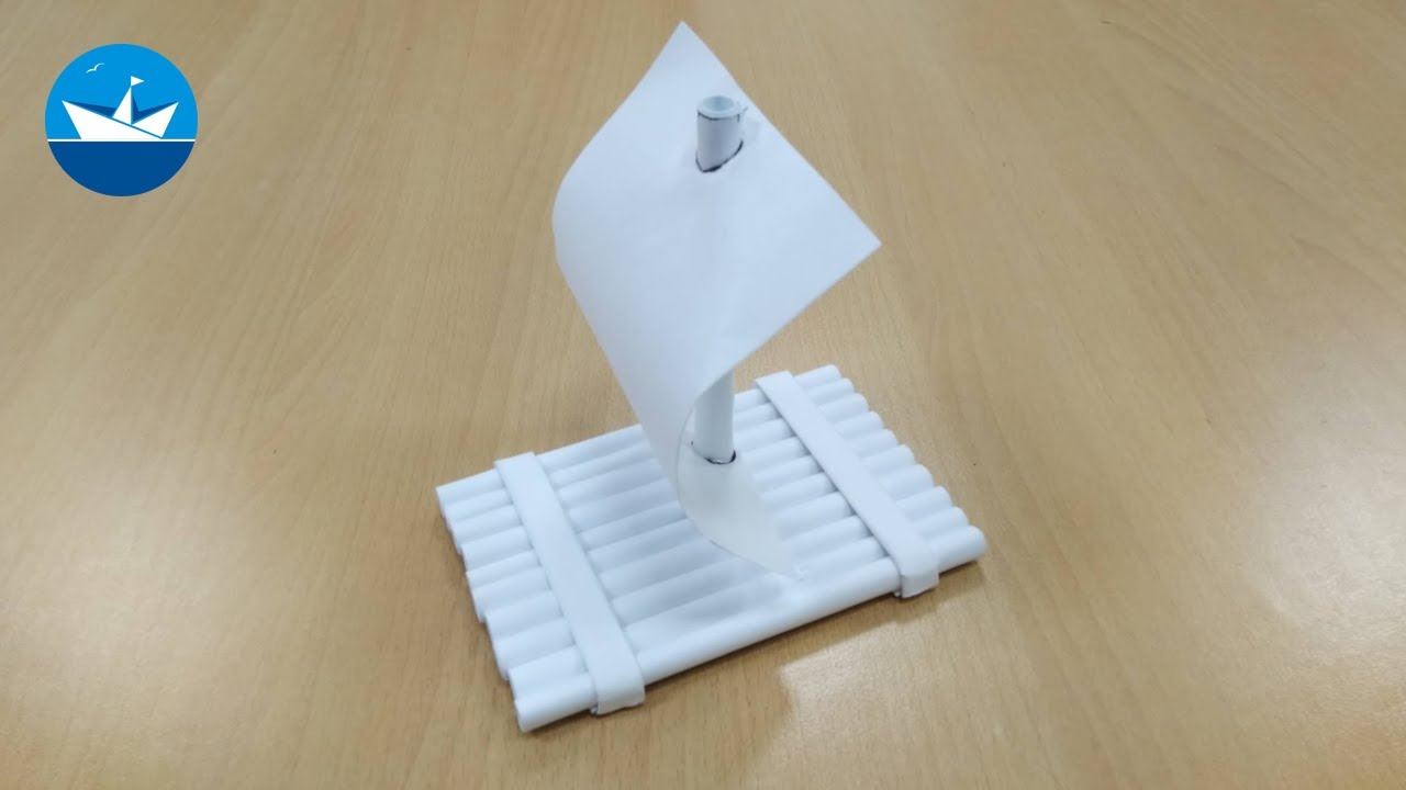 Плот из бумагиPaper raftDIY