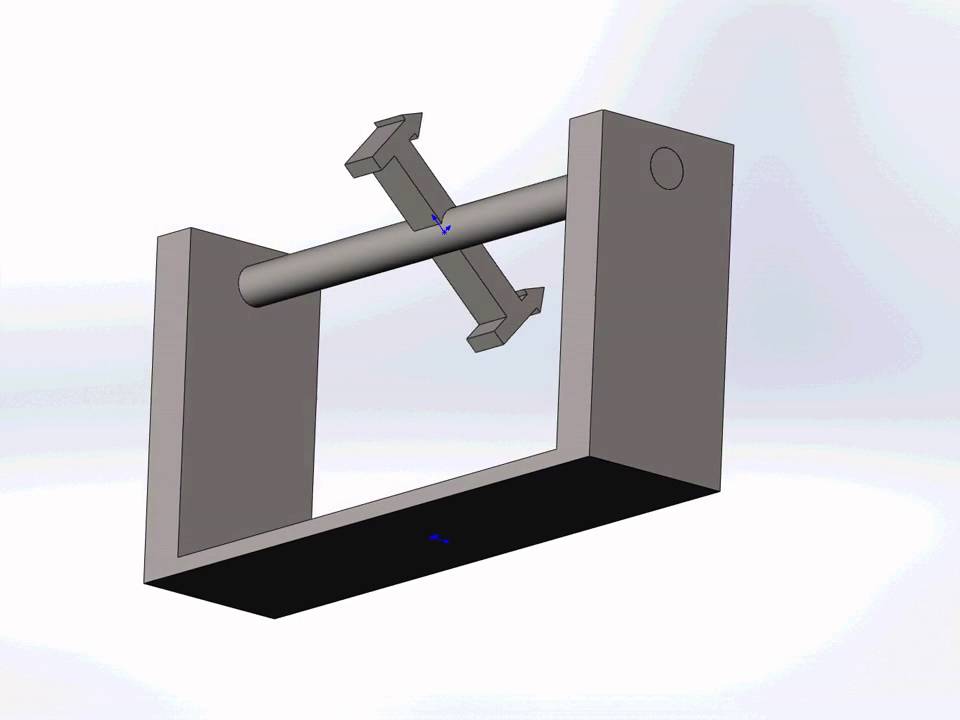 SOLIDWORKS анимация оськи
