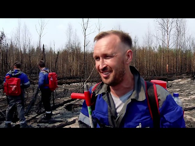 МОЭК тушит пожары в Рязанской области