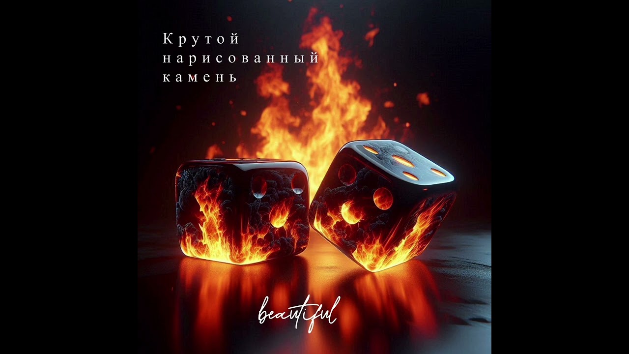 Крутой нарисованный камень -Beautiful