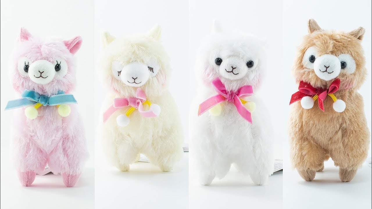 Alpacasso Alpaca Plush - PonPon Velvet Ribbon Mocha-kun Cream-chan Shiro-chan Mocha-kun