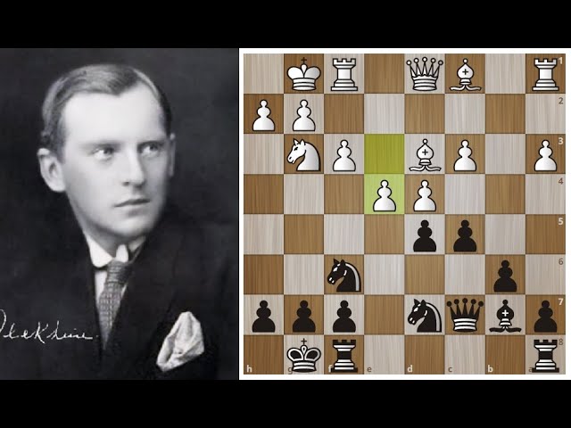 А.Рубинштейн-А.Алехин: ДВОЙНОЙ УДАР и подвисающий СЛОН! Шахматы.