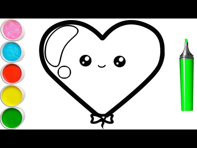 Bolalar uchun yurak chizishDrawing hearts for childrenКак нарисовать сердце для детей
