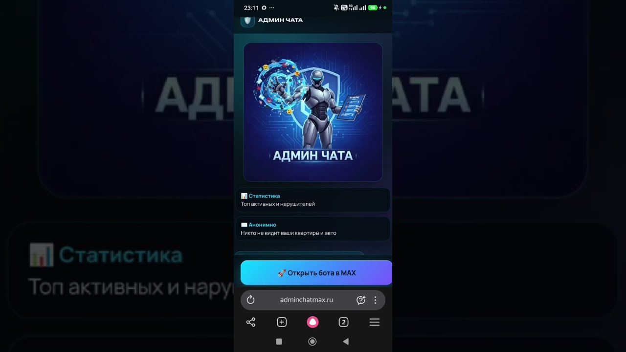 Админ чата  полная инструкция по боту для групповых чатов MAX