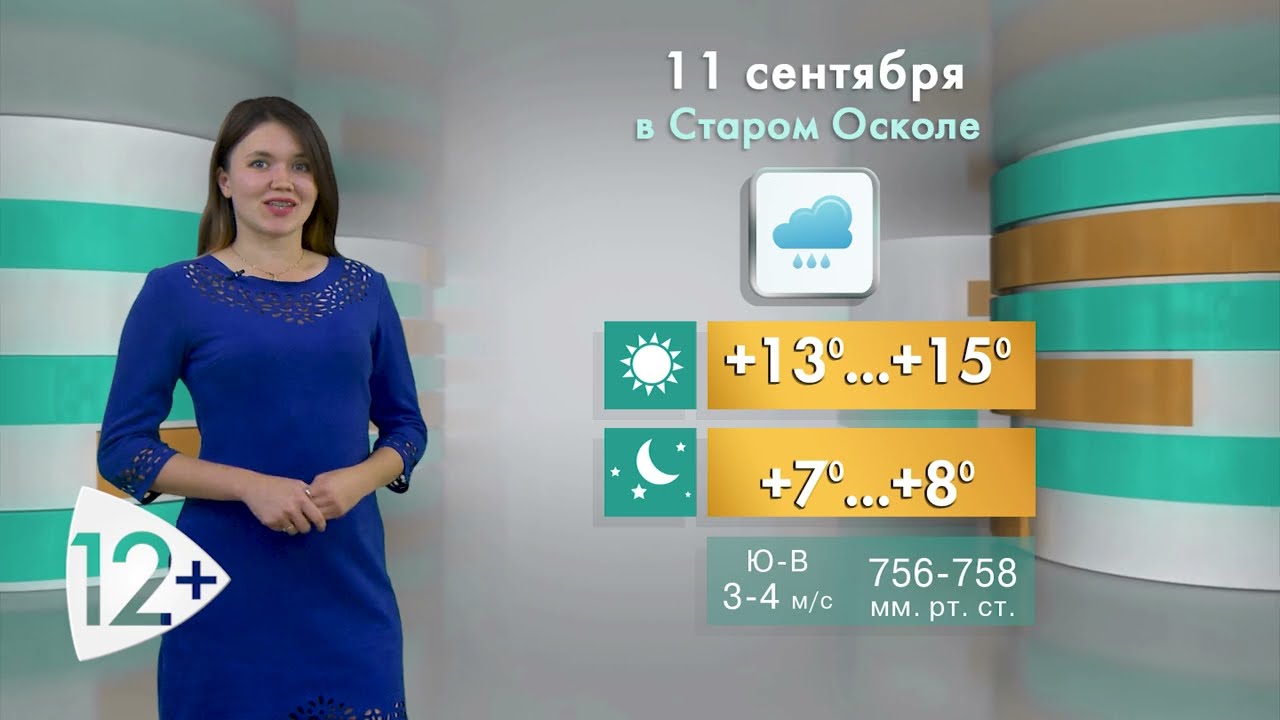 Прогноз погоды в Старом Осколе на воскресенье 11 сентября